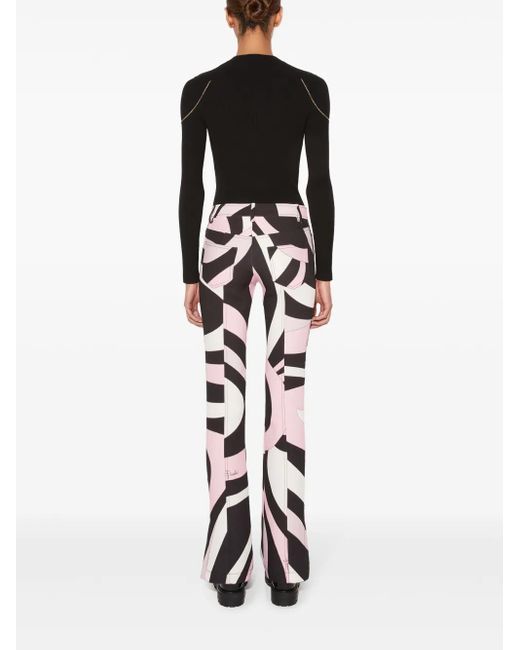 Emilio Pucci Marmoプリント パンツ Black