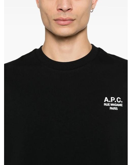 Maglietta Rue Madame di A.P.C. in Black