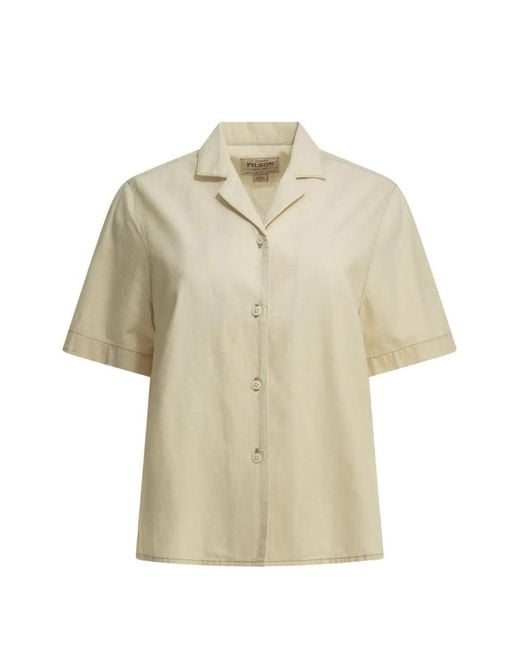 Filson White Camp Short-Sleeves Shirt