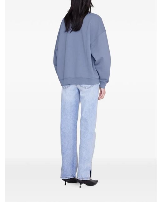 Anine Bing Blue Miles Sweatshirt Paris University