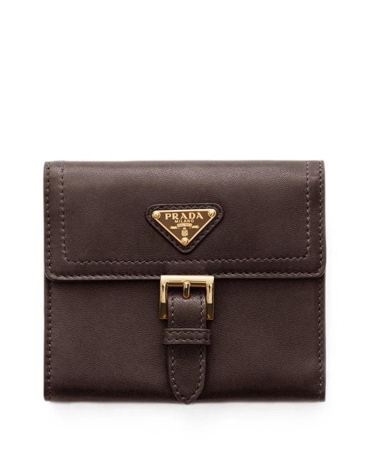 Prada Brown Small Nappa Leather Wallet