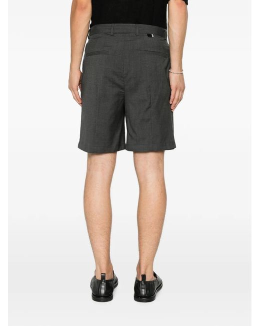 Low Brand Gray Short À Passants De Ceinture for men