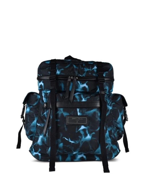 Jimmy Choo Blue Wixon Backpack for men