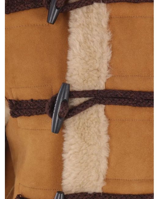 Sacai Natural Toggle Mouton Coat