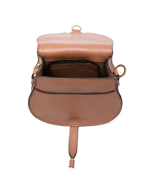 Chloé レディース ブラウン マーシー スエード グレインレザーショルダーバッグ