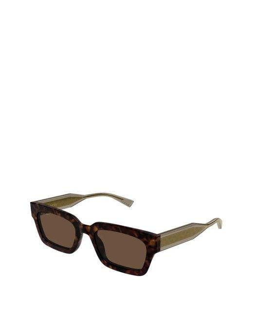 Gucci Brown Geometric-Frame Sunglasses for men