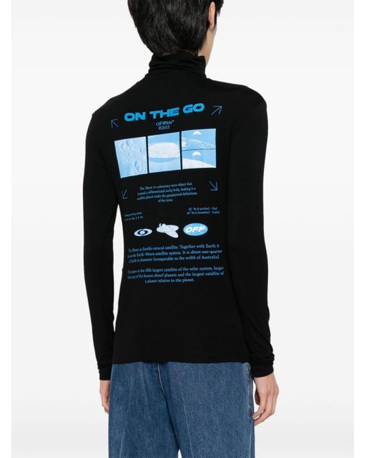 T-shirt con stampa grafica di Off-White c/o Virgil Abloh in Black da Uomo