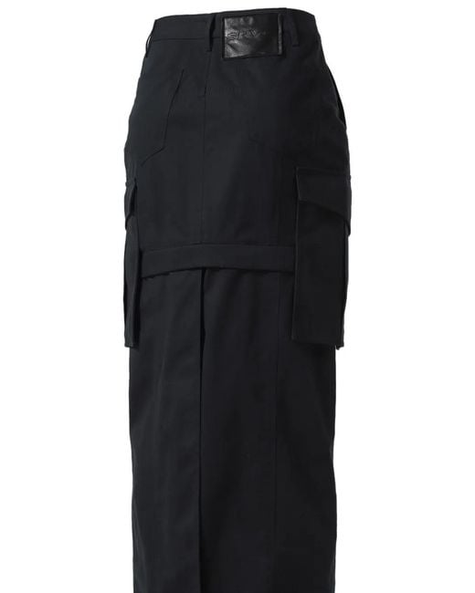 SRVC Studio Black Uma Maxi Skirt