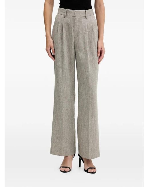 Pedro Del Hierro Madrid Gray Pleated Trousers