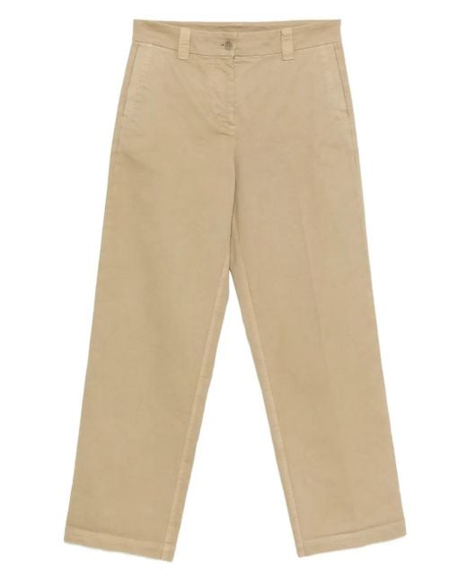 Aspesi Natural Pantalon Évasé À Boutonnière