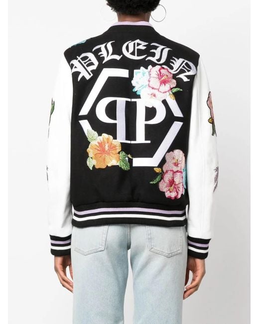 Philipp Plein Black Hawaii Bomber Jacket