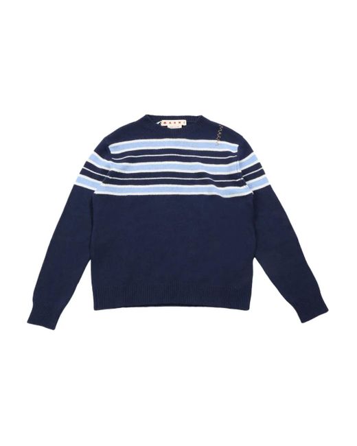 Marni Striped jumper in Blue für Herren