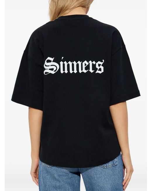 AllSaints Black T-Shirt 'Saint'