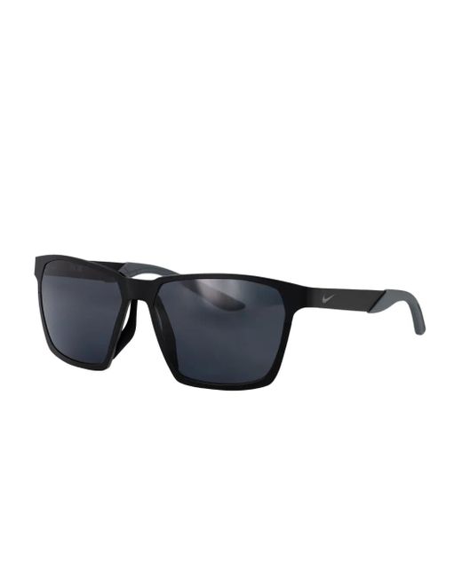 Nike Blue Maverick Valor Square-Frame Sunglasses for men
