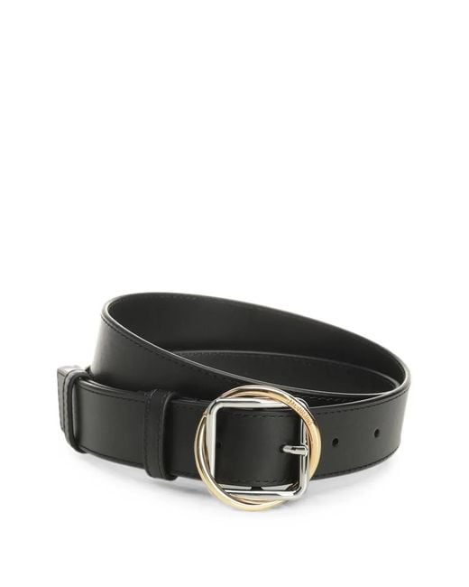 Jacquemus Black Salon Rond-Carré Buckle Belt