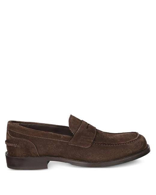 Baldinini Brown Suede Loafers for men