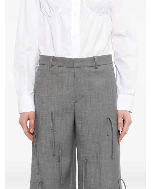 JNBY Gray Tassel Details Shorts