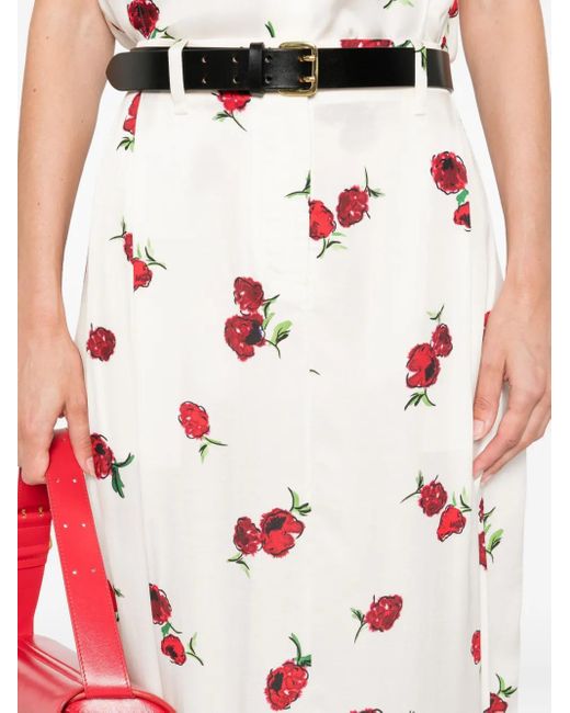 Falda larga Lucian Khaite de color White