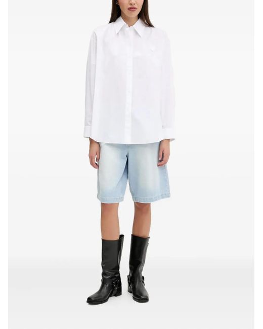 HUGO White Happy Printed Shirt
