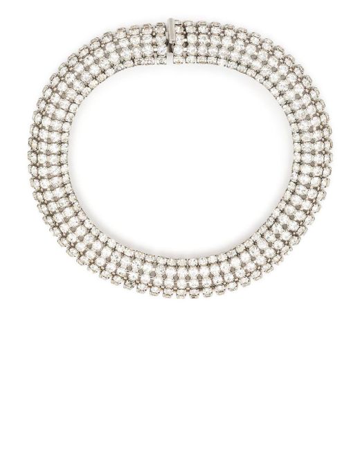 Alexandre Vauthier Metallic Crystal-embellished Choker Necklace