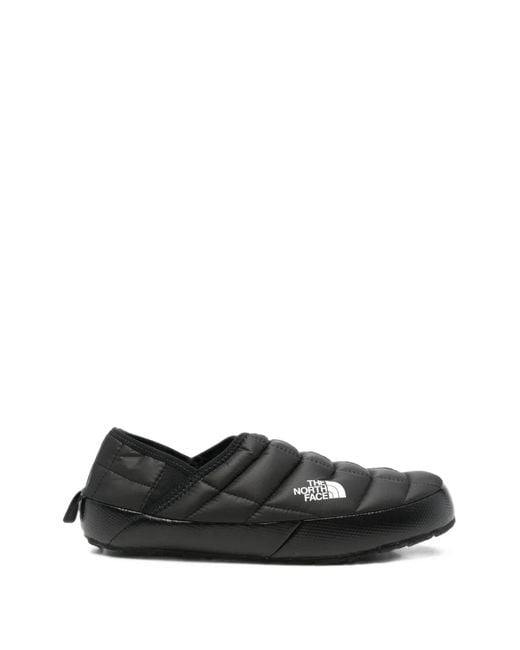 The North Face Black Thermoball Traction Quilted Logo-Print Sneakers for men