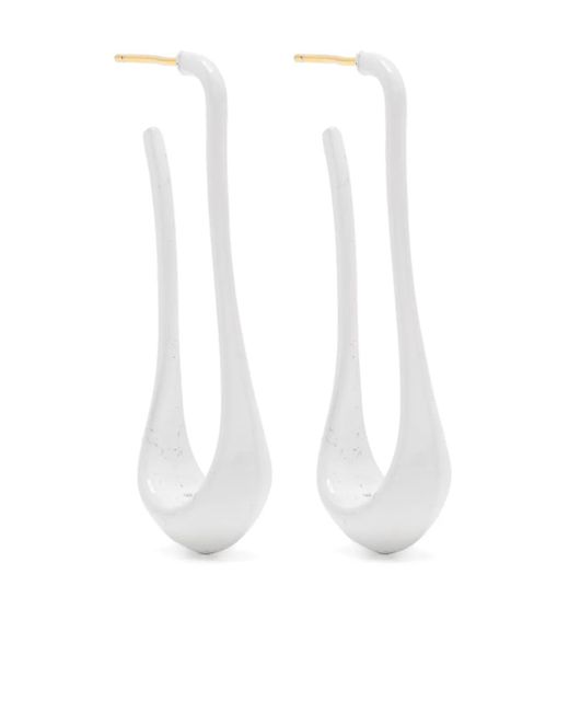 Lemaire ドロップピアス LEMAIRE ドロップピアス | シルバートーン | FARFETCH JP