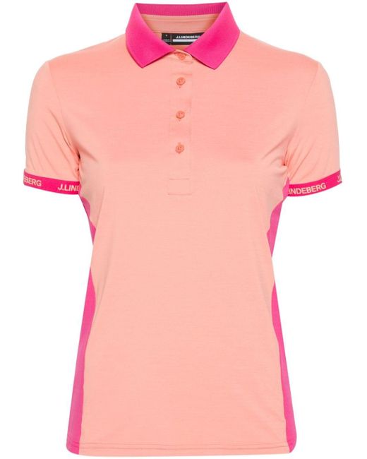 J.Lindeberg Pink Makena Polo Shirt