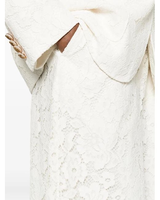 Zimmermann White Luna Lace Trousers
