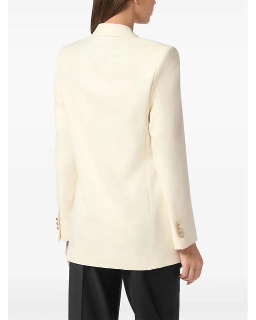 Philipp Plein White Boyfriend Fit Blazer