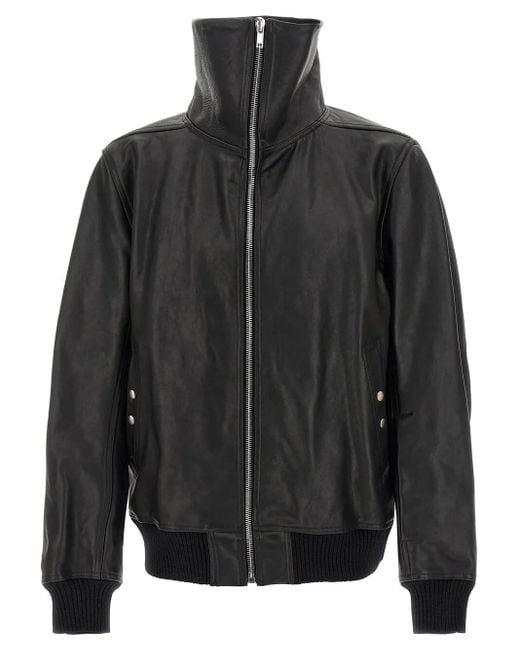 Rick Owens Black Blixa Dracucollar Jacket for men