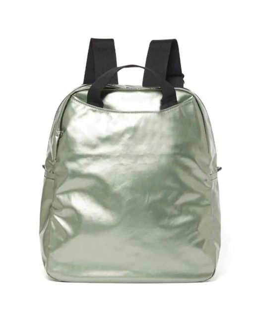 Jack Gomme Green Metallic-Finish Backpack