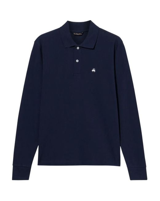 Brooks Brothers Poloshirt Aus Piqué in Blue für Herren