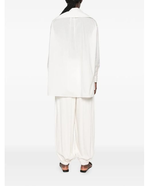 Momoní Button-Down Blouse in het White