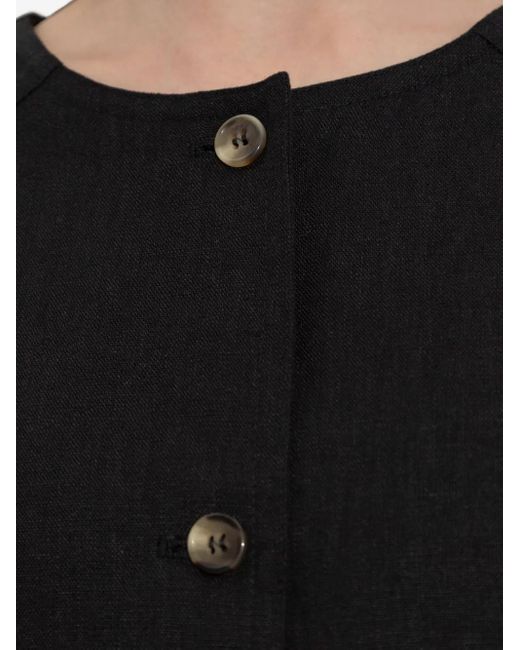 Posse Black Olivia Buttoned Top