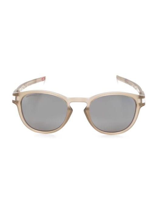 Oakley Gray Latch Introspect Round-Frame Sunglasses