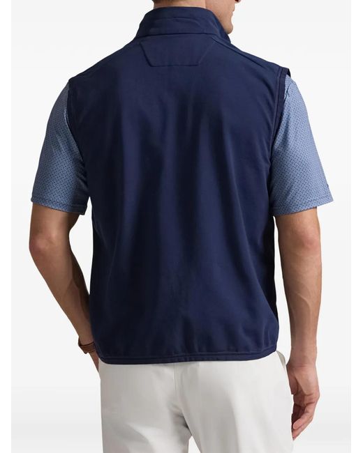 Ralph Lauren Blue Mock-Neck Gilet for men