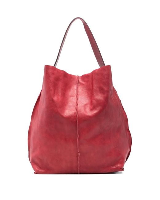 SOMMET Red Sahara Leather Shoulder Bag