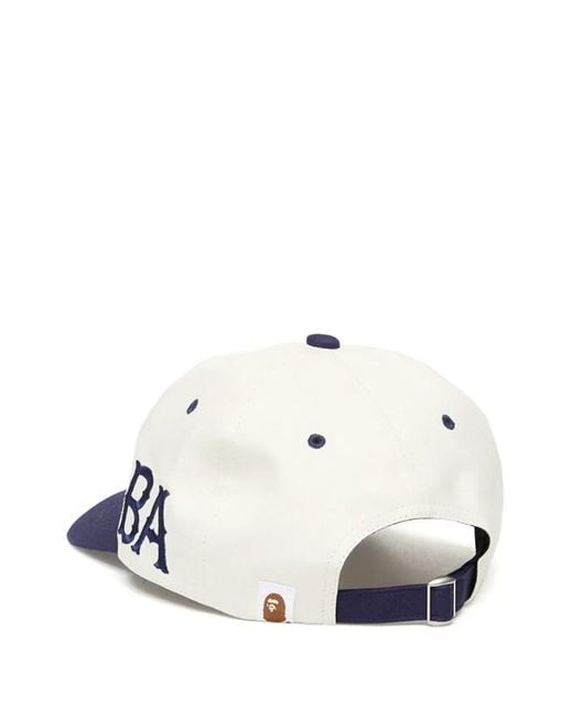 A Bathing Ape Blue Embroidered Cap