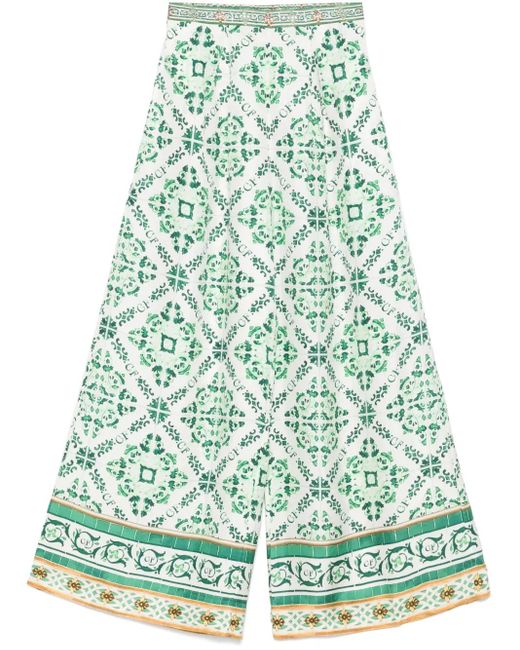 パンツ Camilla Corridor Of Calm Palazzo Trousers The Tile Style Tuck Front Pant | CAMILLA US – CAMILLA