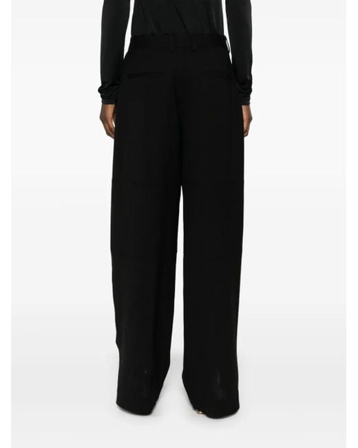 Jil Sander Black Virgin-Wool Trousers