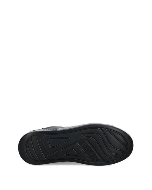 Guess Black Sequinned-Heel Low-Top Sneakers