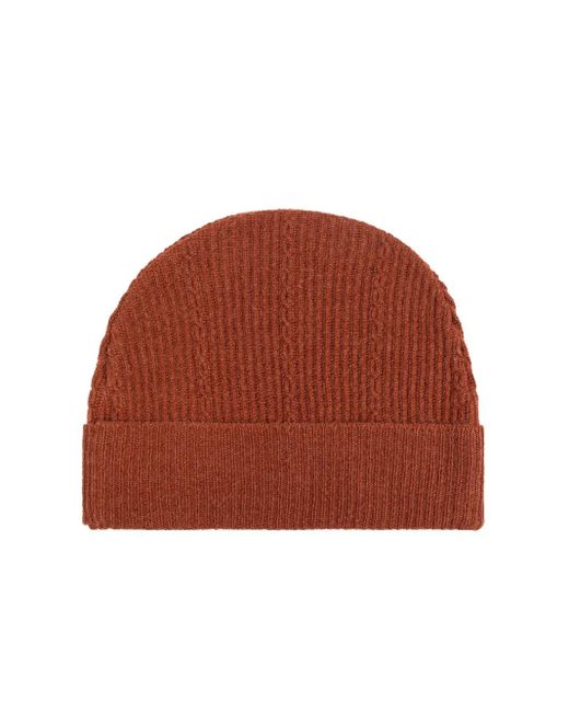 Etro Brown Bonnet À Logo Brodé