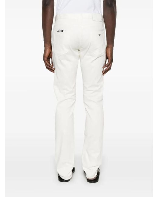 メンズ Emporio Armani ロゴパッチ ジーンズ White