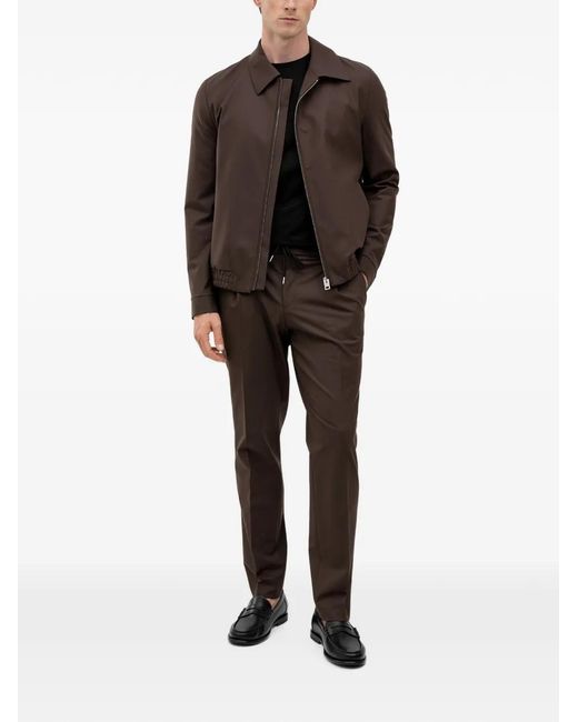 HUGO Brown Zip-Up Jacket for men