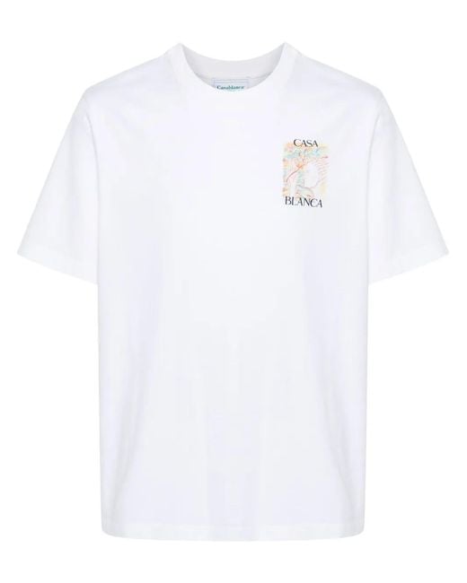 Casablanca White Mushroom Goddess T-Shirt for men