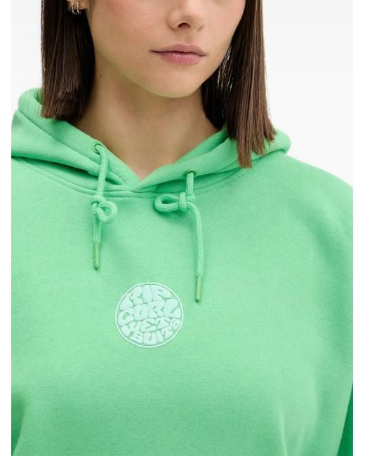 Rip Curl Green Hoodie À Patch Logo