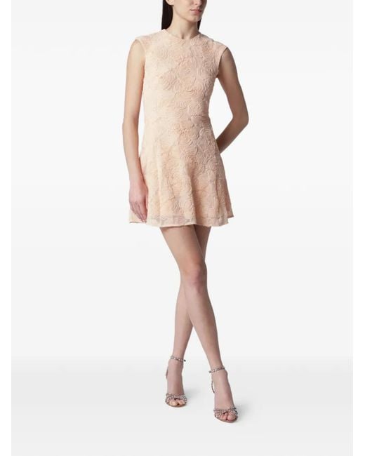 Rota White Rose Pattern Dress
