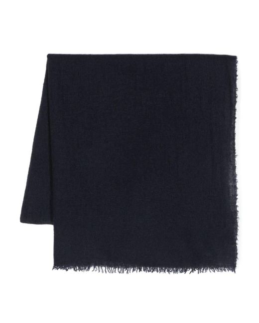 Faliero Sarti Assia Frayed Scarf in Blue | Lyst UK