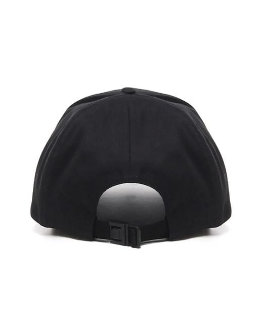 Moncler Black Logo-Embroidered Cap for men