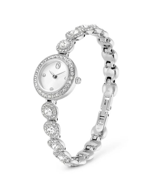 Swarovski White Crystal-Embellished 20Mm Watch